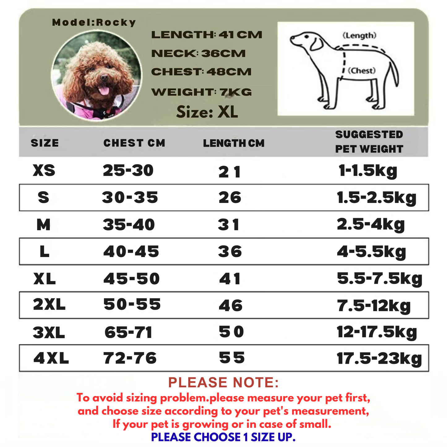 The Dog Face- Dog Raincoat