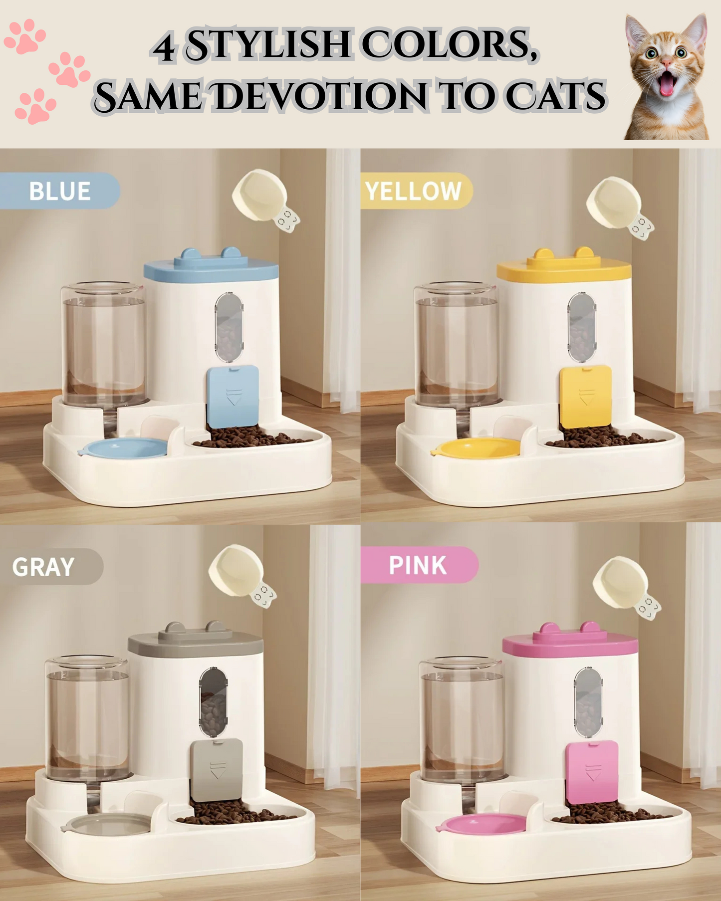 WhiskerWell - 2-in-1 Automatic Pet Feeder