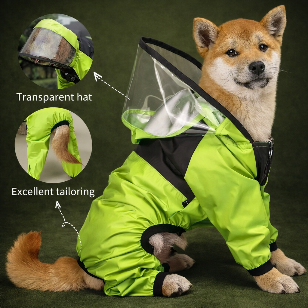 The Dog Face- Dog Raincoat