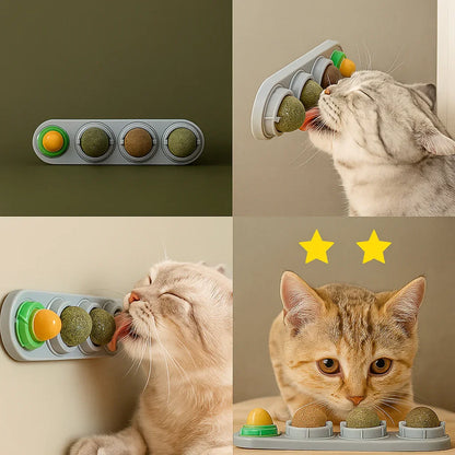 Kitty Kiss Balls – 4-in-1 Catnip & Silvervine Lick Treats - Allmarrtt