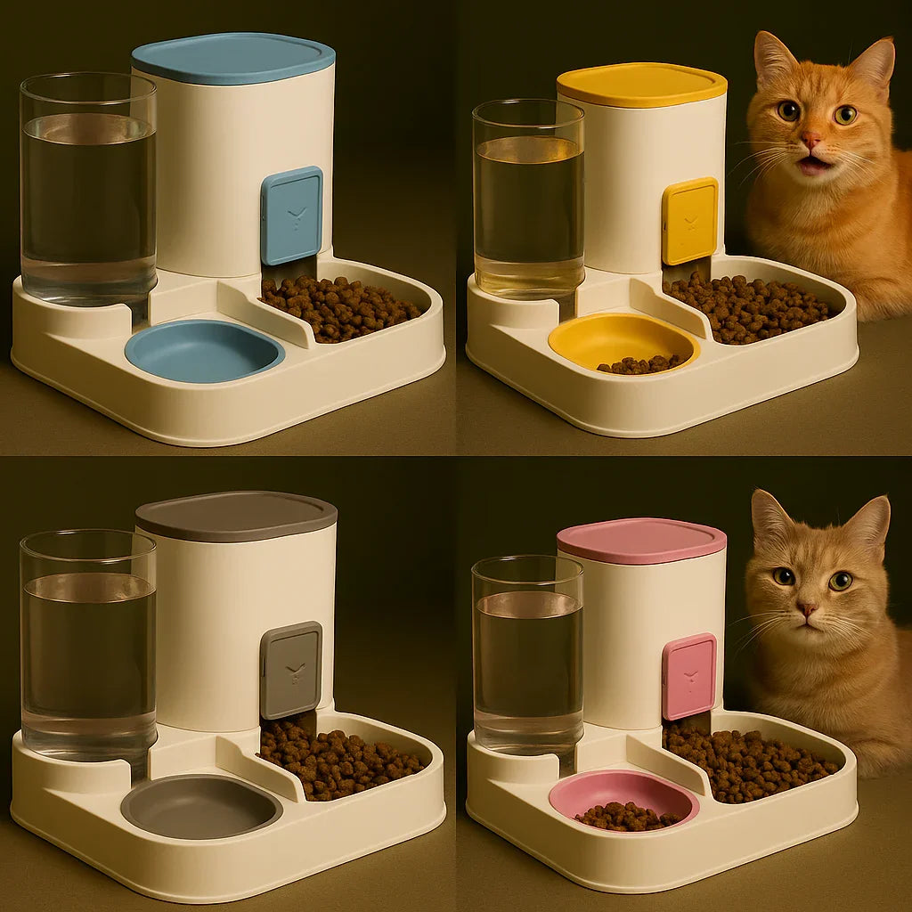 WhiskerWell - 2-in-1 Automatic Pet Feeder - Allmarrtt