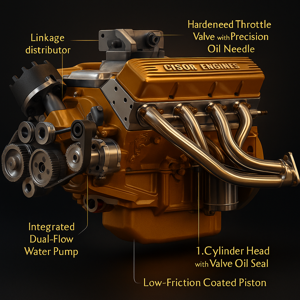CISON V8 Gas Engine - Your Own Model Kit