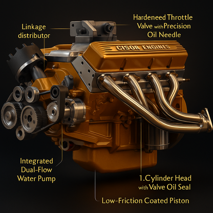 CISON V8 Gas Engine - Your Own Model Kit