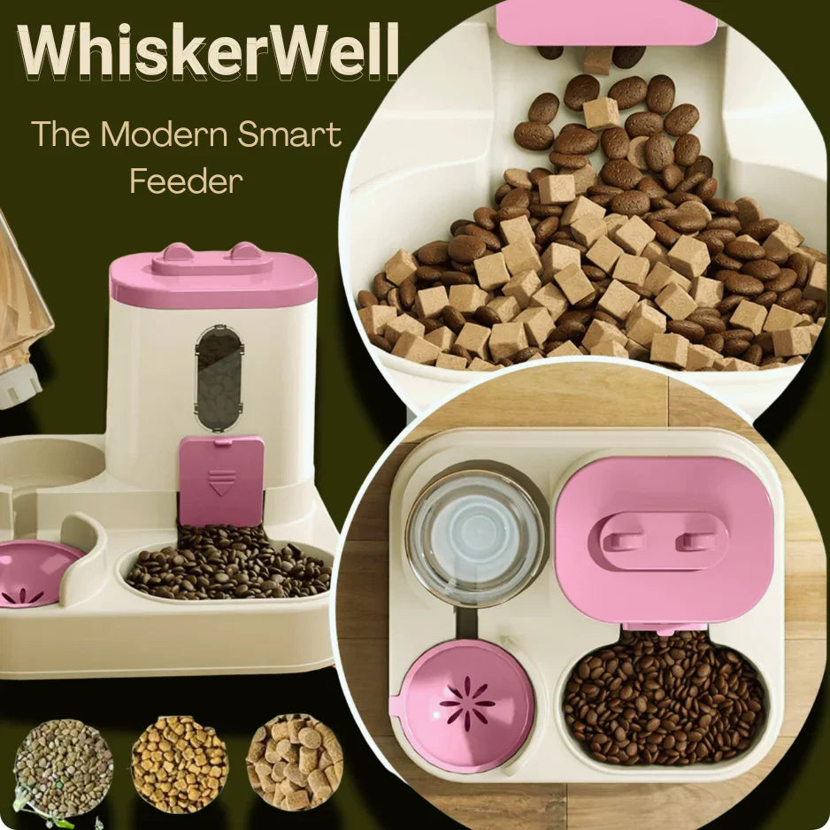 WhiskerWell - 2-in-1 Automatic Pet Feeder - Allmarrtt