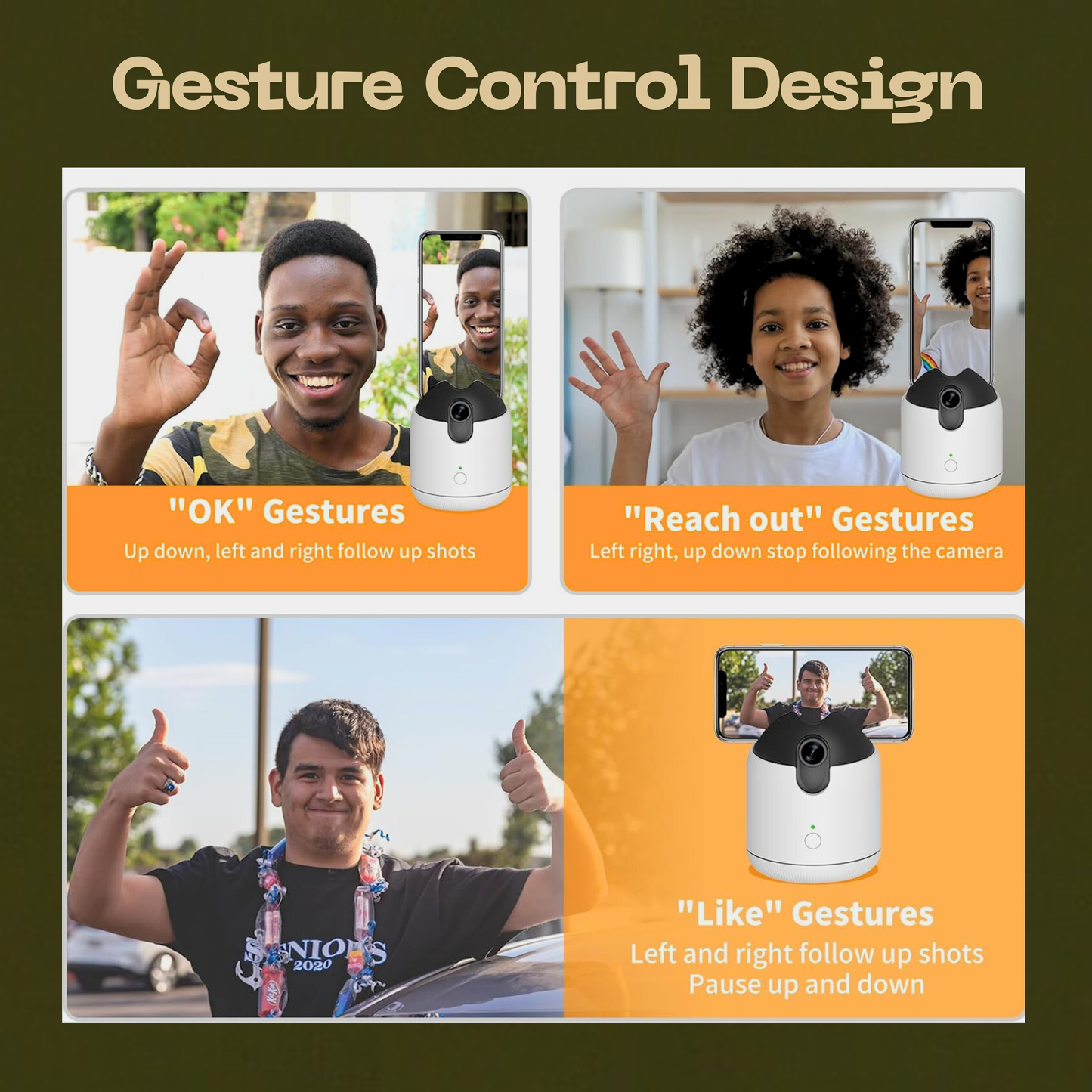 Track360 Pro™ Smart Face Tracking Gimbal